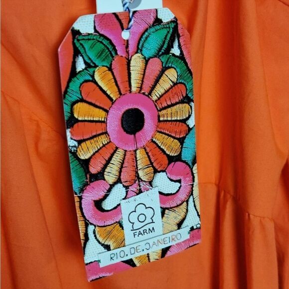 Anthropologie Farm Rio Tiered Colorblock
Puff Sleeves Fun Maxi Dress - Picture 16 of 16
